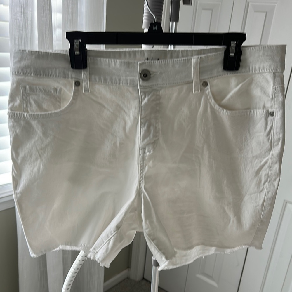 Women's White Denim Shorts